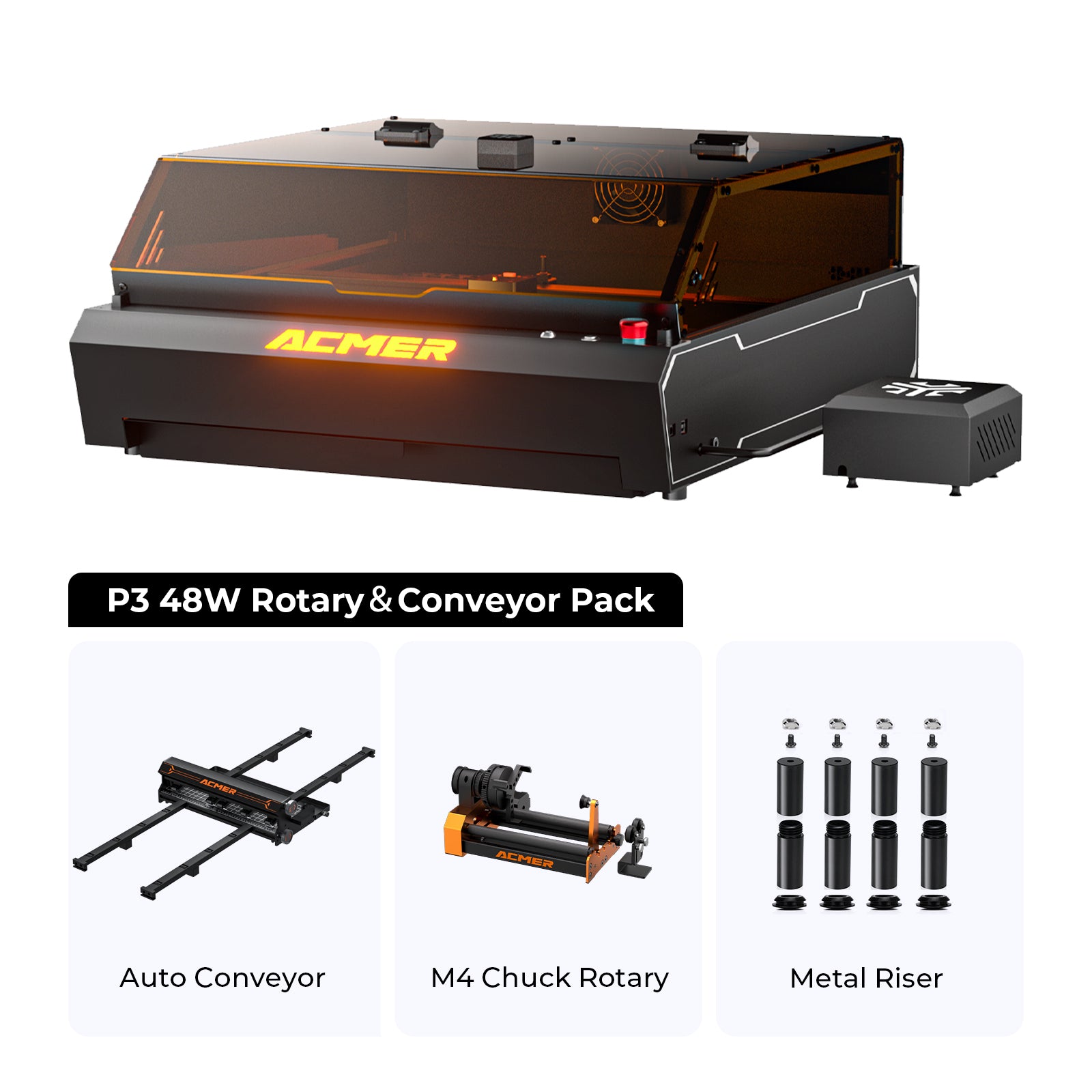 ACMER P3 48W Diode Enclosed Laser Engraver