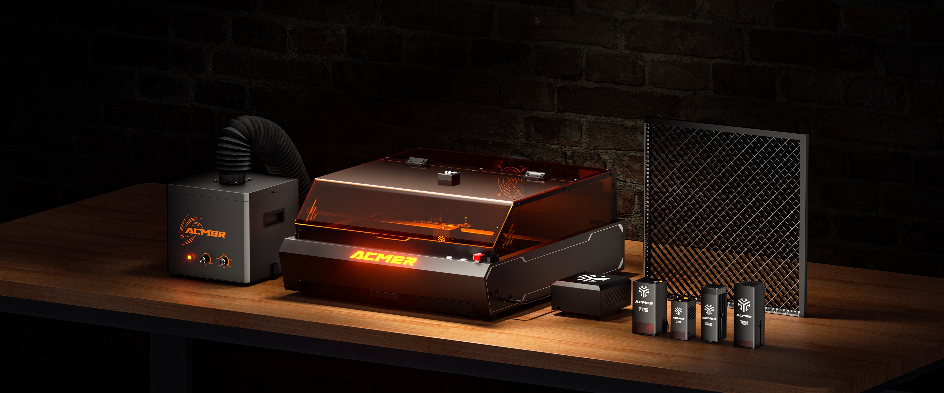 ACMER P3 IR Diode Enclosed Dual Laser Engraver Cutting Machine