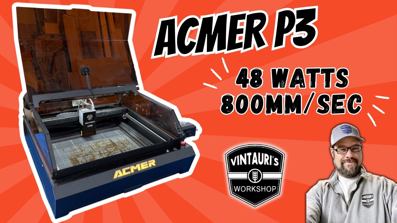 ACMER P3 48W Diode Enclosed Laser Engraver-Vintauri