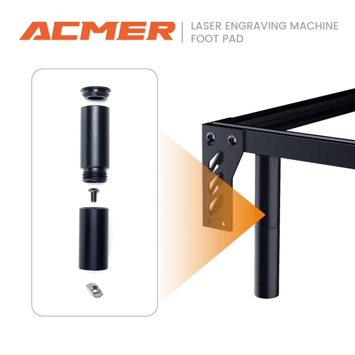 Metal Heightening Risers for ACMER - ACMER