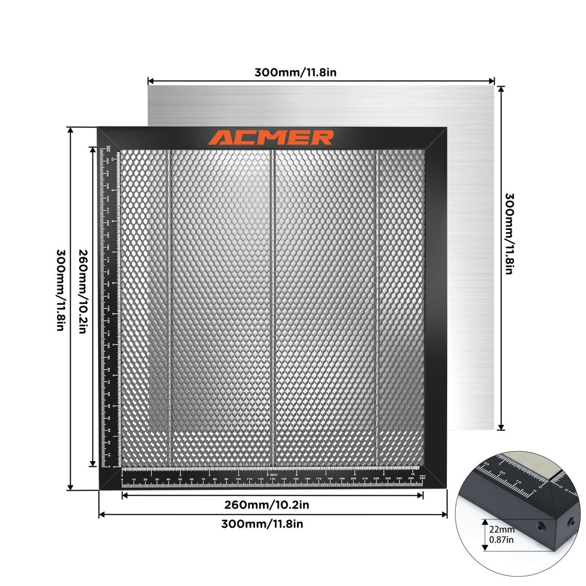 Official Refurbished - E10 Honeycomb Laser Bed with Pins - ACMER