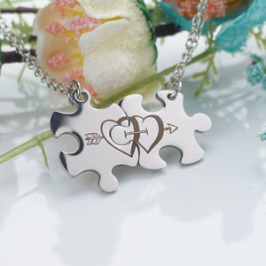 Puzzle Piece Necklace Couples - ACMER