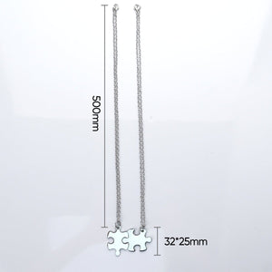 Puzzle Piece Necklace Couples - ACMER