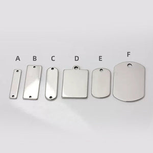 Stainless Steel Rectangle Pendant - ACMER