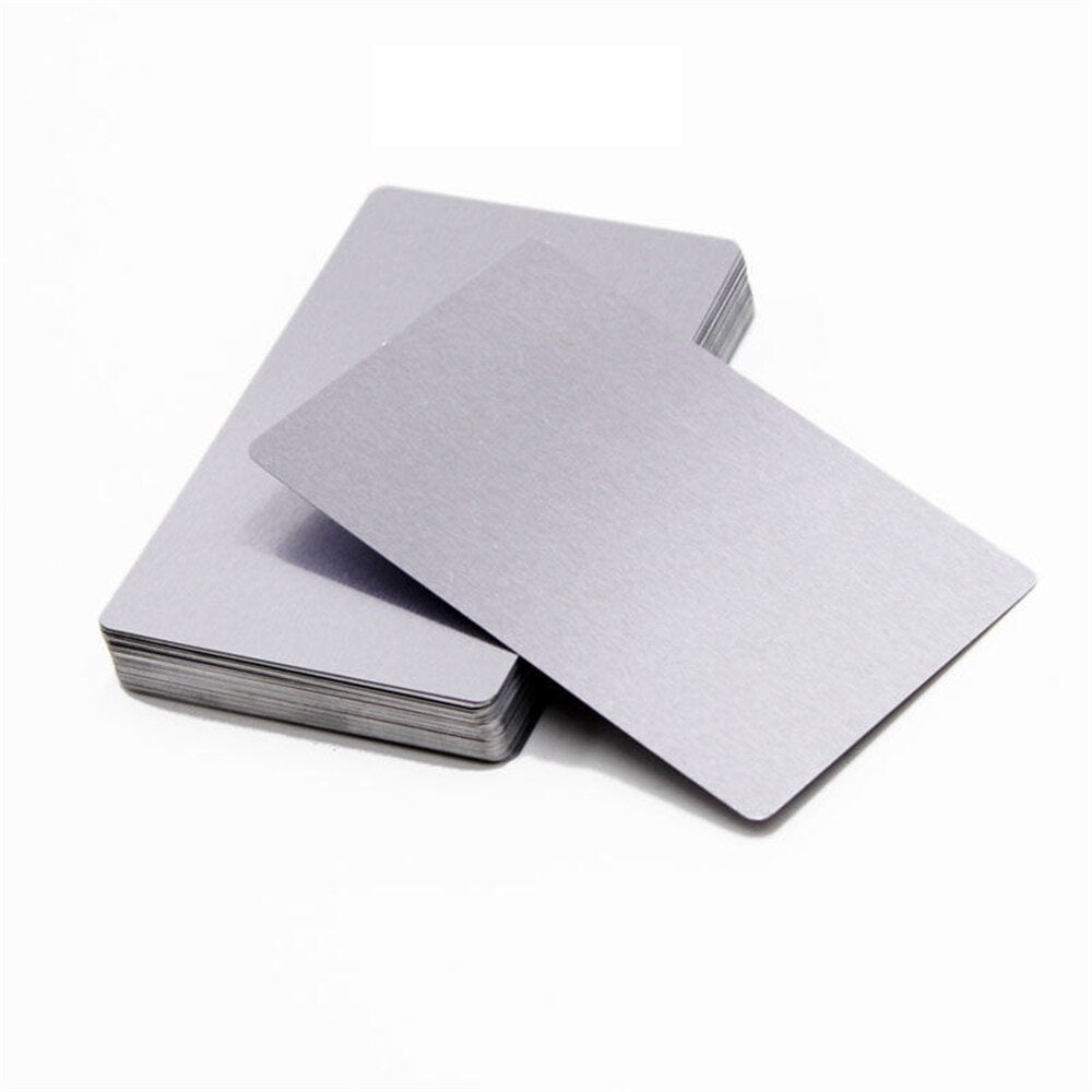 Business Blank Name Cards Multicolor Aluminium Alloy Metal Sheet Acmer